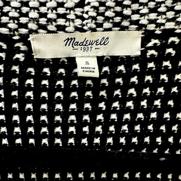 Madewell Black and White Knit Sweater - Picture 3 of 8